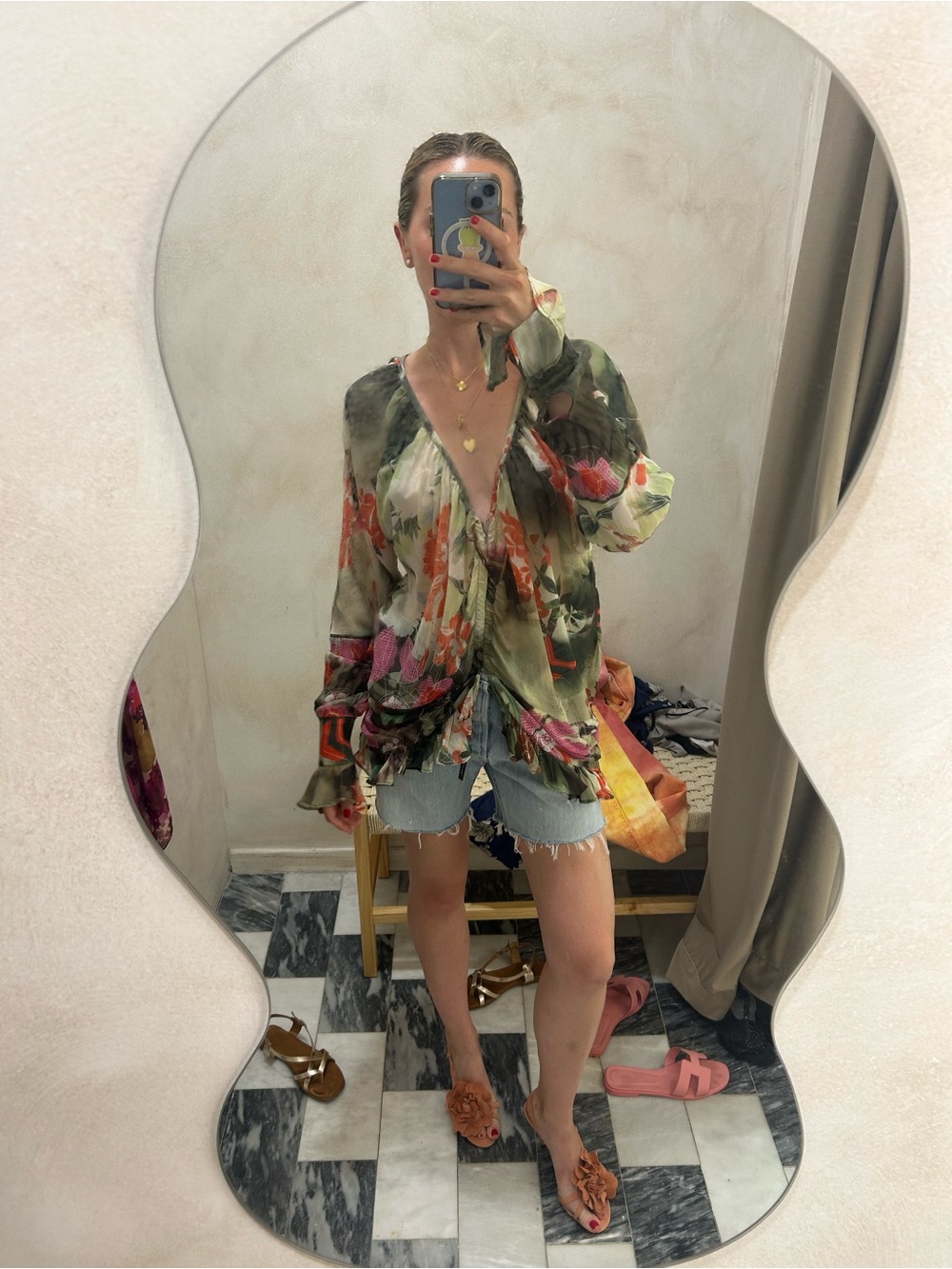 Silk Galliano top
